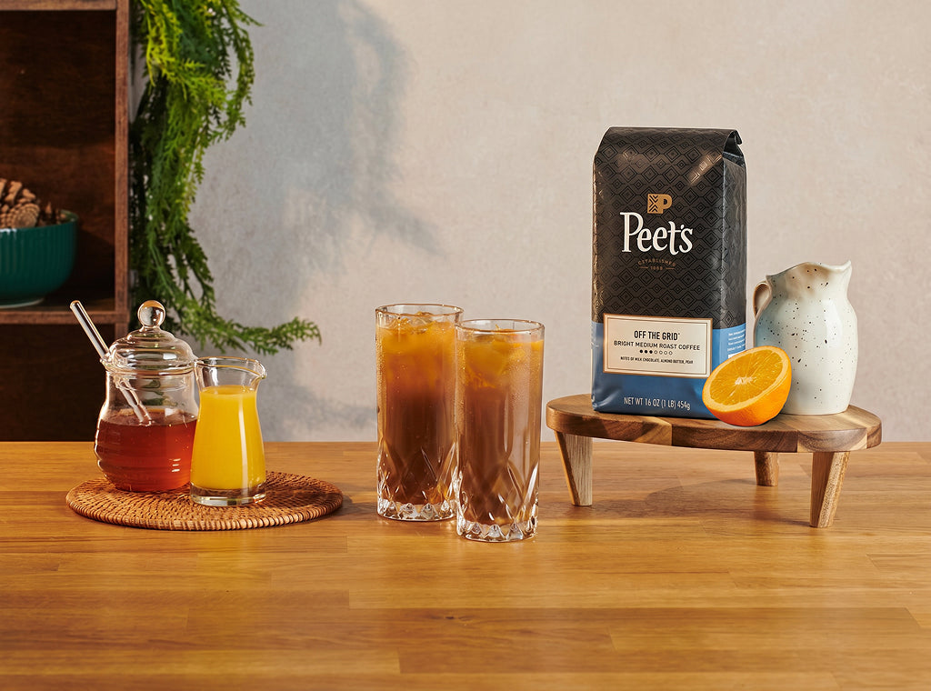 Shaken Cardamom and Orange Coffee Mocktail