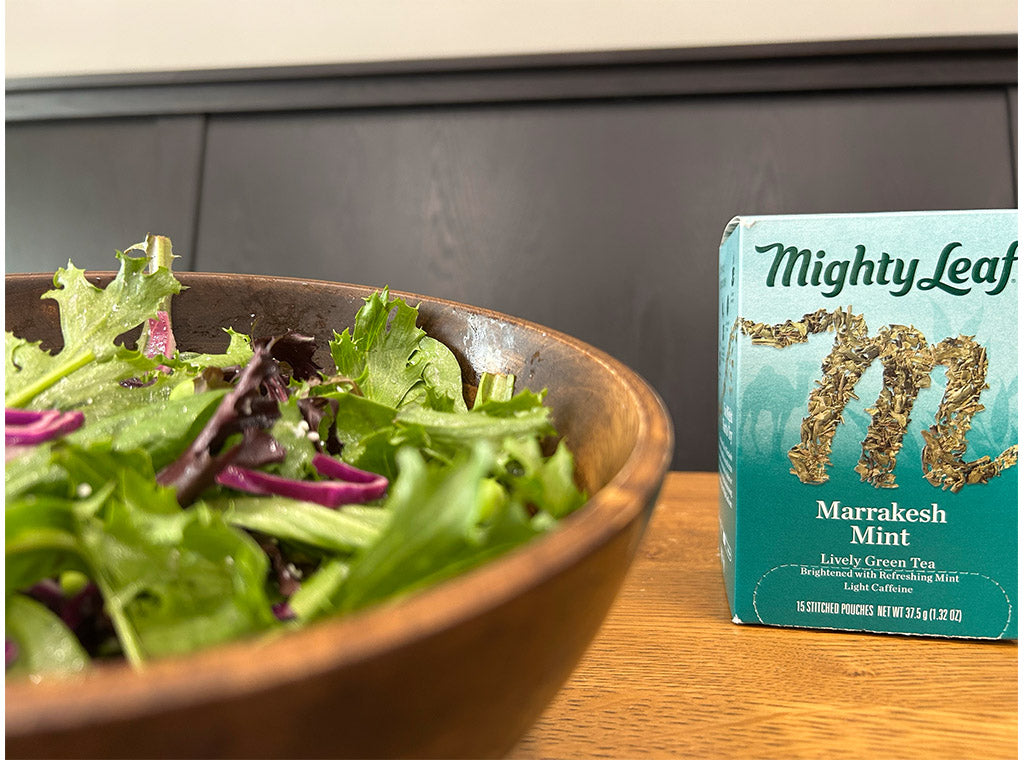 SPRING SALAD WITH MOROCCAN MINT DRESSING RECIPE