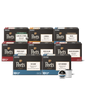Collection of Peet's K-cup coffee boxes on a white background