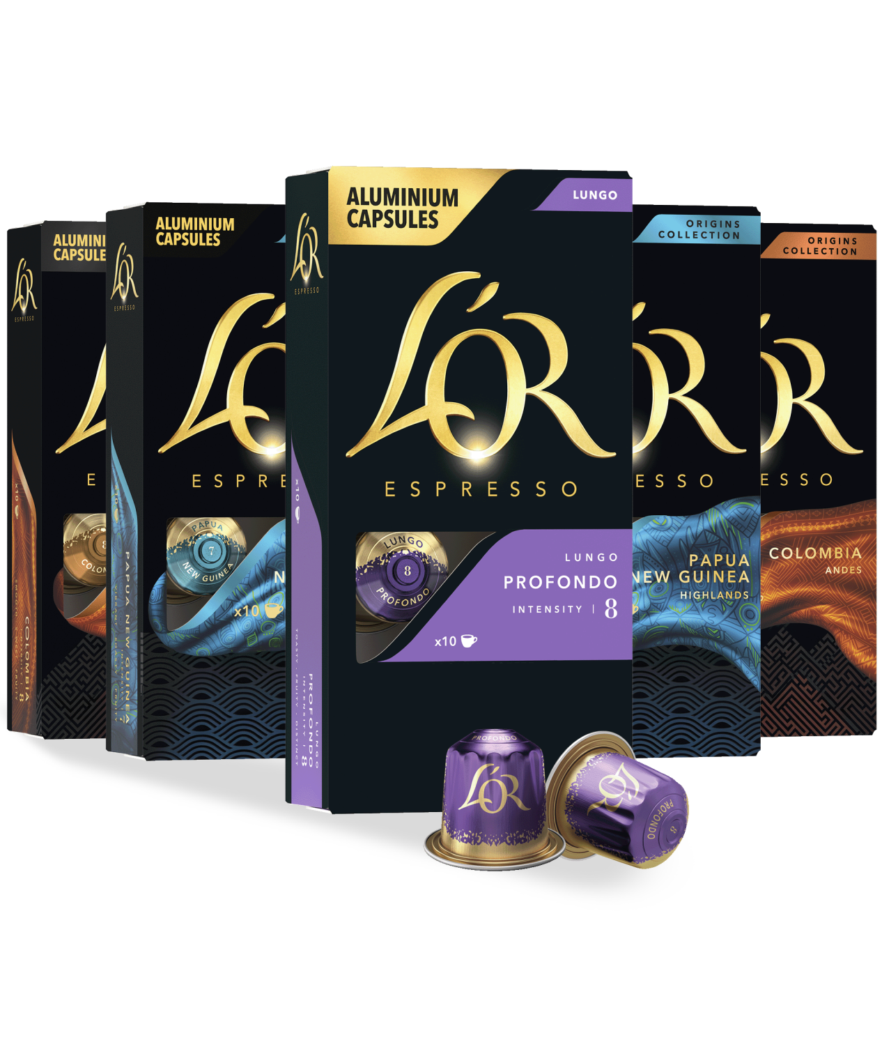 Lérè Espresso capsules packaging on a white background