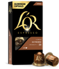 LöR Espresso capsules packaging with gold and black design