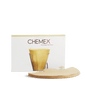 Chemex bonded paper coffee filters half moon - 100 ct
